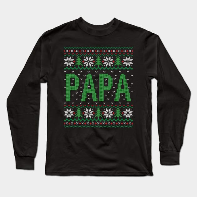 Papa claus Long Sleeve T-Shirt by MZeeDesigns